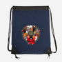 Kittens Christmas Wreath-None-Drawstring-Bag-Vallina84