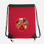 Kittens Christmas Wreath-None-Drawstring-Bag-Vallina84