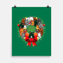 Kittens Christmas Wreath-None-Matte-Poster-Vallina84