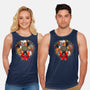 Kittens Christmas Wreath-Unisex-Basic-Tank-Vallina84