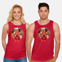 Kittens Christmas Wreath-Unisex-Basic-Tank-Vallina84