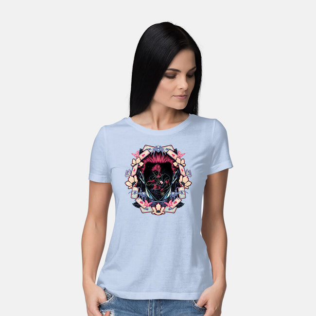 Enigmatic Magician-Womens-Basic-Tee-glitchygorilla