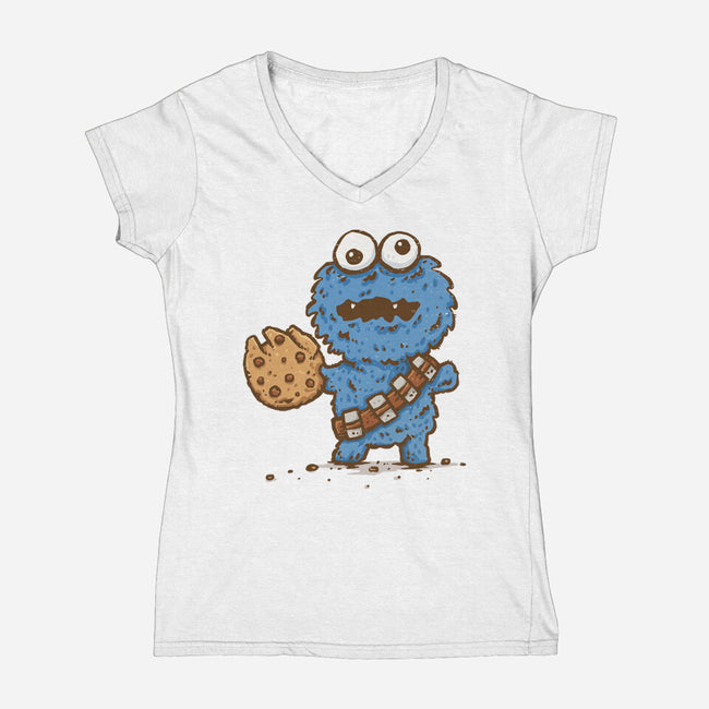 Don't Feed The Wookiee Monster-Womens-V-Neck-Tee-kg07