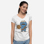 Don't Feed The Wookiee Monster-Womens-V-Neck-Tee-kg07