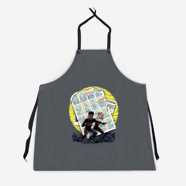 Days Of Spider Past-Unisex-Kitchen-Apron-zascanauta