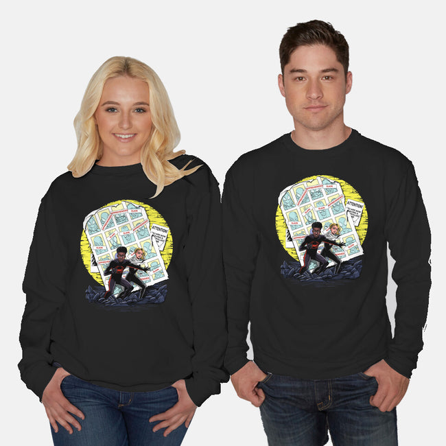 Days Of Spider Past-Unisex-Crew Neck-Sweatshirt-zascanauta