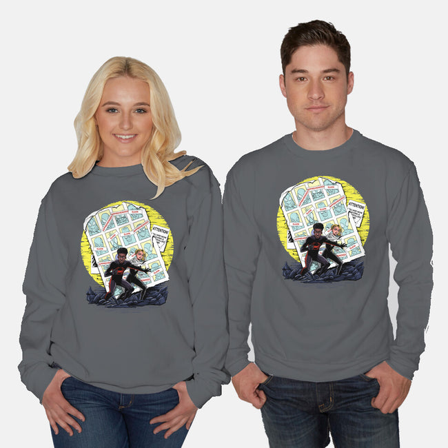 Days Of Spider Past-Unisex-Crew Neck-Sweatshirt-zascanauta