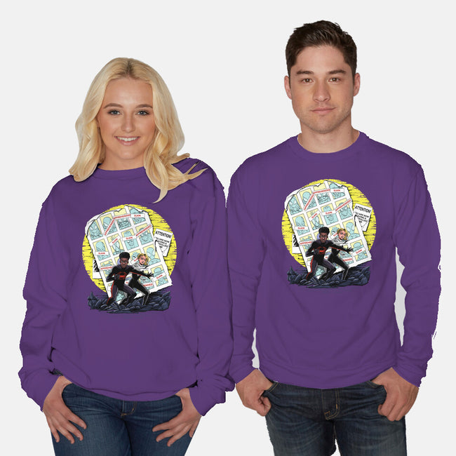 Days Of Spider Past-Unisex-Crew Neck-Sweatshirt-zascanauta