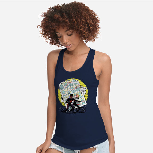 Days Of Spider Past-Womens-Racerback-Tank-zascanauta