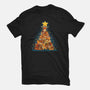 Reindeer Xmas Tree-Womens-Basic-Tee-Vallina84