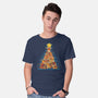 Reindeer Xmas Tree-Mens-Basic-Tee-Vallina84