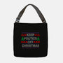 Keep Politics Off Christmas-None-Adjustable Tote-Bag-Boggs Nicolas