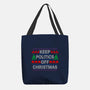 Keep Politics Off Christmas-None-Basic Tote-Bag-Boggs Nicolas