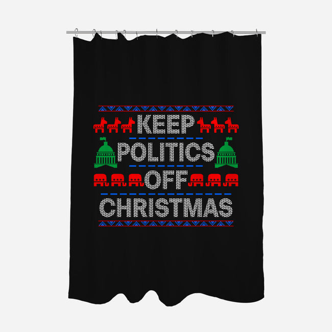 Keep Politics Off Christmas-None-Polyester-Shower Curtain-Boggs Nicolas