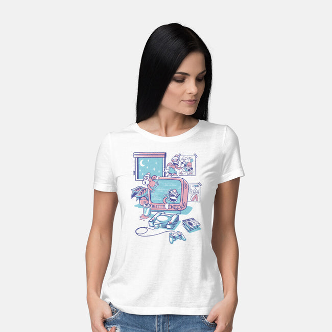 Carefree Days-Womens-Basic-Tee-Henrique Torres