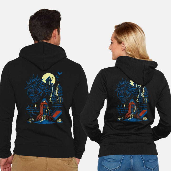 Guardian Of Secrets-Unisex-Zip-Up-Sweatshirt-Henrique Torres