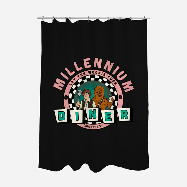 Millennium Diner-None-Polyester-Shower Curtain-milasneeze