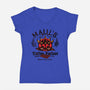 Maul's Tattoo Parlour-Womens-V-Neck-Tee-Arinesart