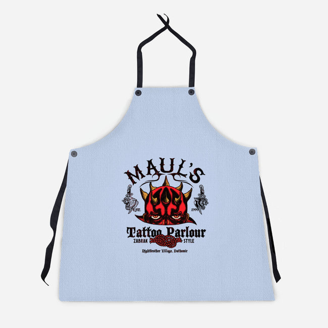 Maul's Tattoo Parlour-Unisex-Kitchen-Apron-Arinesart