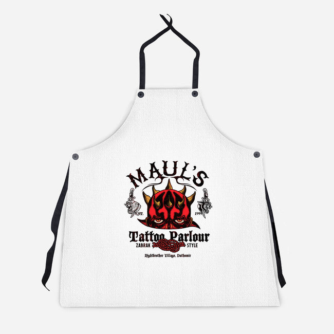 Maul's Tattoo Parlour-Unisex-Kitchen-Apron-Arinesart