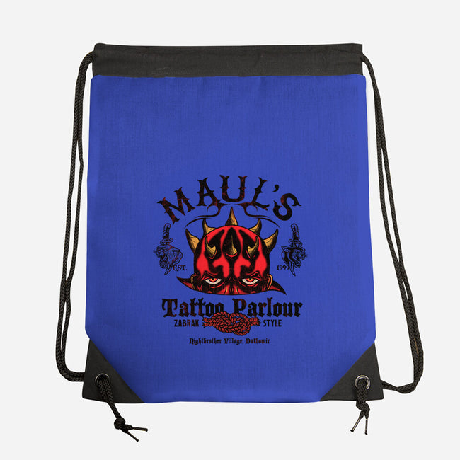 Maul's Tattoo Parlour-None-Drawstring-Bag-Arinesart