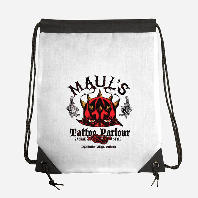 Maul's Tattoo Parlour-None-Drawstring-Bag-Arinesart