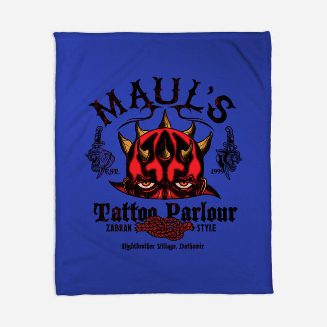 Maul's Tattoo Parlour-None-Fleece-Blanket-Arinesart