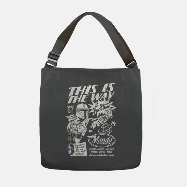 Mando Space Lines-None-Adjustable Tote-Bag-Arinesart