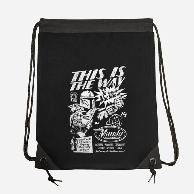 Mando Space Lines-None-Drawstring-Bag-Arinesart