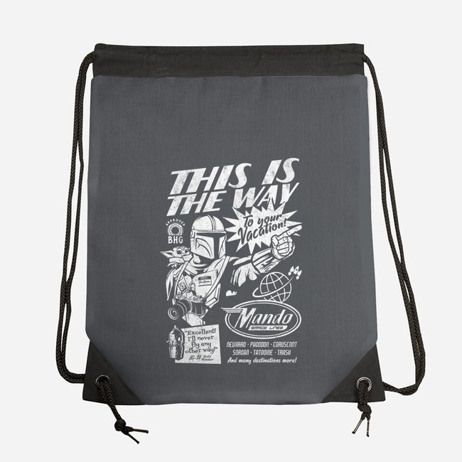 Mando Space Lines-None-Drawstring-Bag-Arinesart