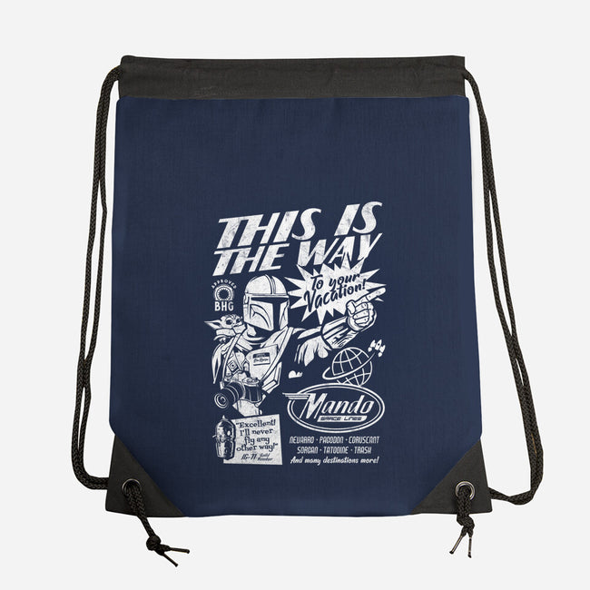 Mando Space Lines-None-Drawstring-Bag-Arinesart