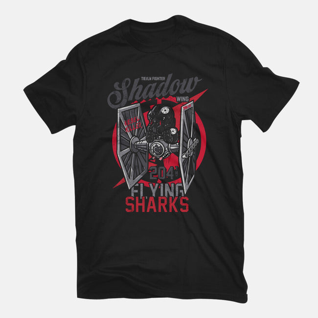 Flying Sharks-Unisex-Basic-Tee-Arinesart