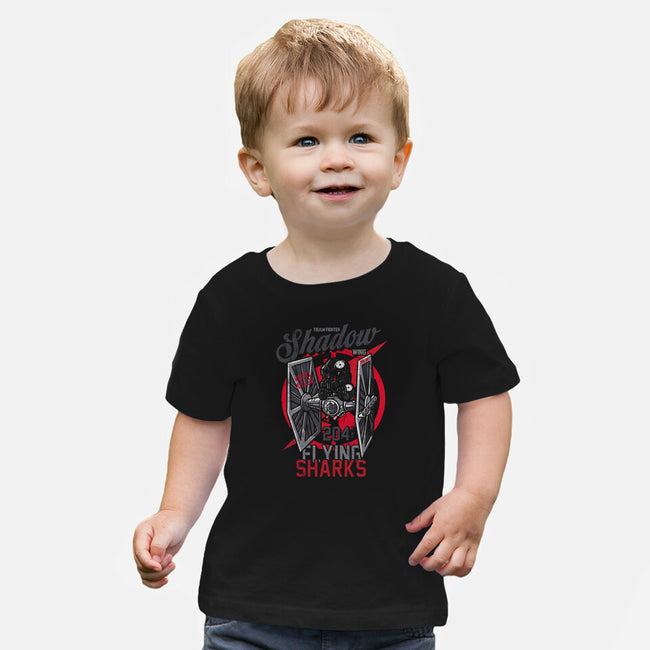 Flying Sharks-Baby-Basic-Tee-Arinesart