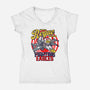 Fighting Eagles-Womens-V-Neck-Tee-Arinesart