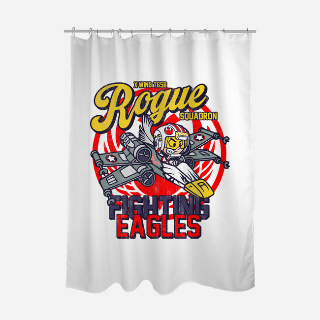 Fighting Eagles-None-Polyester-Shower Curtain-Arinesart