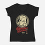 Chewie's Barber Shop-Womens-V-Neck-Tee-Arinesart