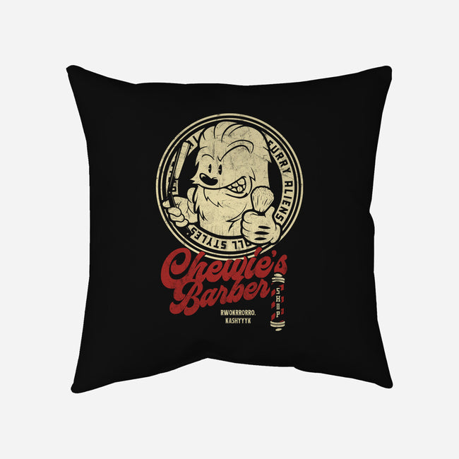 Chewie's Barber Shop-None-Removable Cover w Insert-Throw Pillow-Arinesart