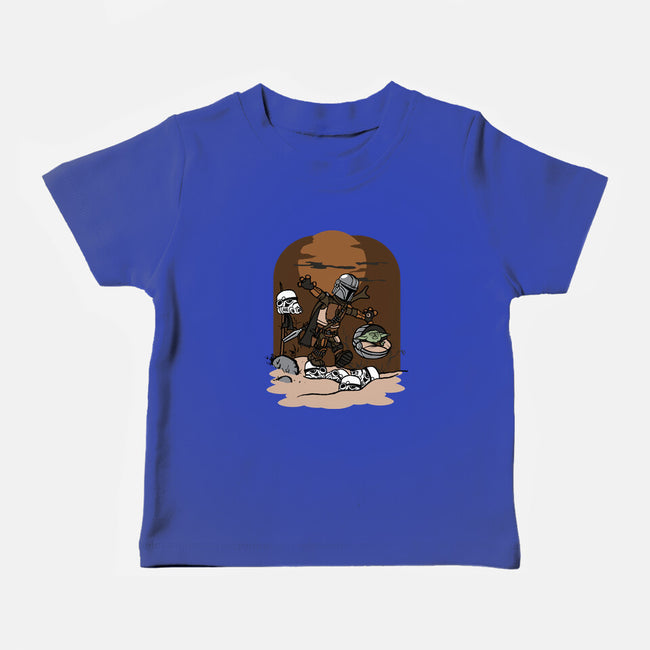 Mando And Grogu-Baby-Basic-Tee-Arinesart