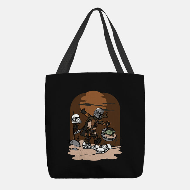 Mando And Grogu-None-Basic Tote-Bag-Arinesart