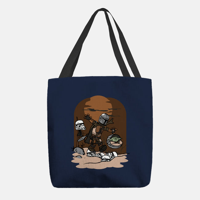 Mando And Grogu-None-Basic Tote-Bag-Arinesart