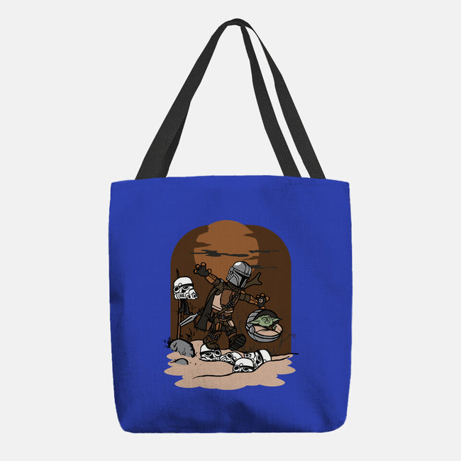 Mando And Grogu-None-Basic Tote-Bag-Arinesart