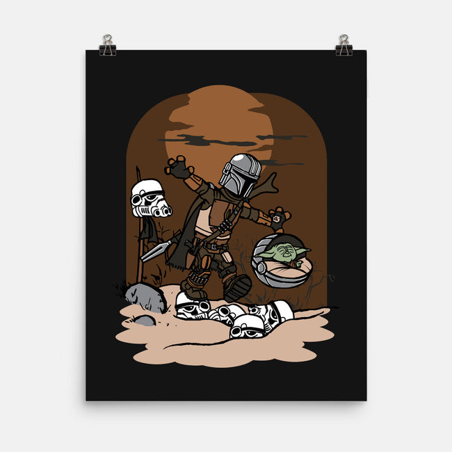 Mando And Grogu-None-Matte-Poster-Arinesart