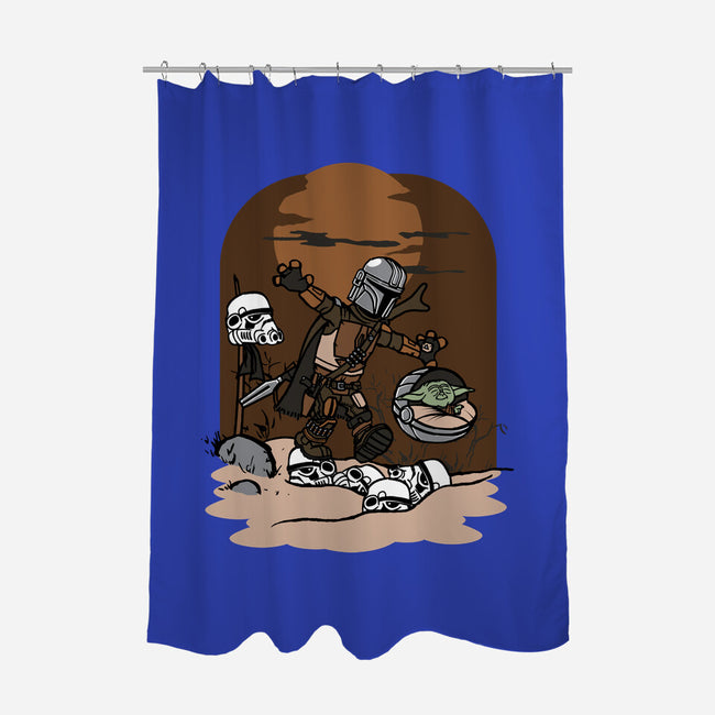 Mando And Grogu-None-Polyester-Shower Curtain-Arinesart