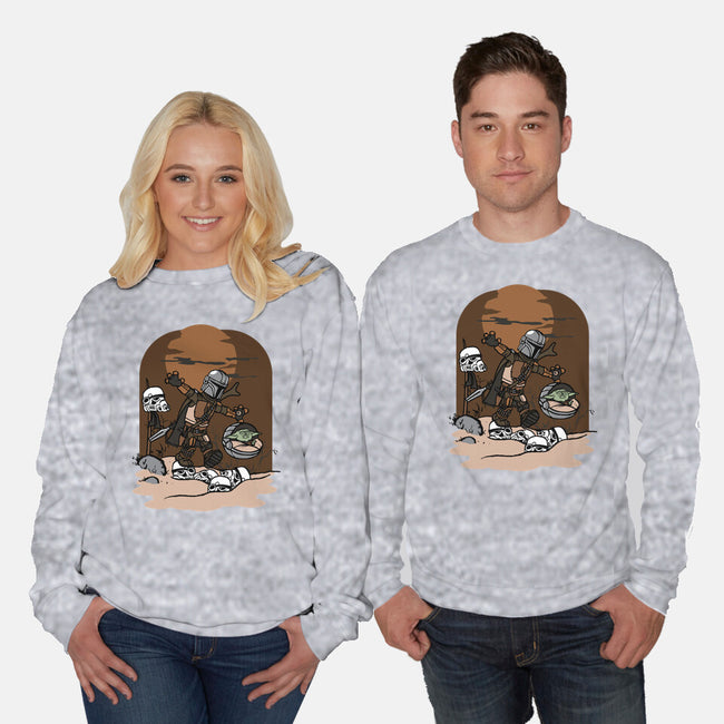 Mando And Grogu-Unisex-Crew Neck-Sweatshirt-Arinesart