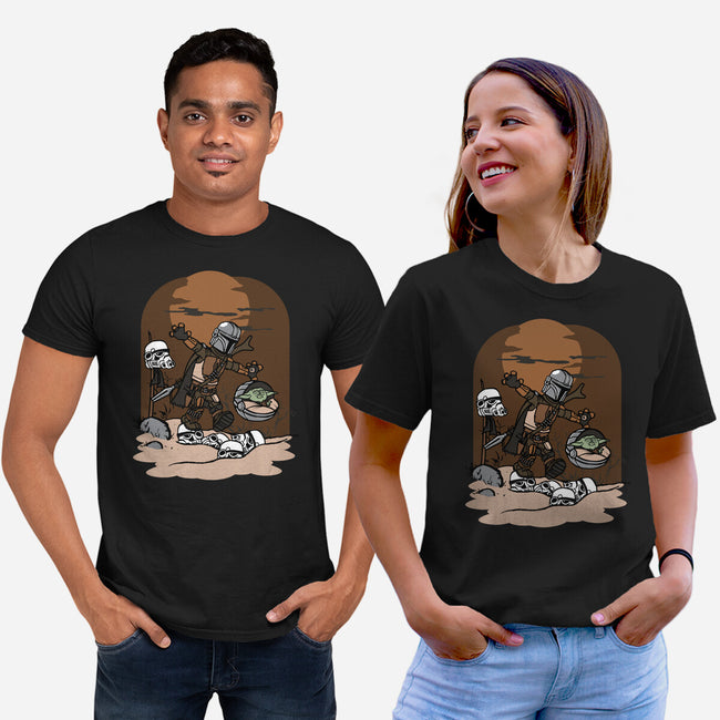 Mando And Grogu-Unisex-Basic-Tee-Arinesart