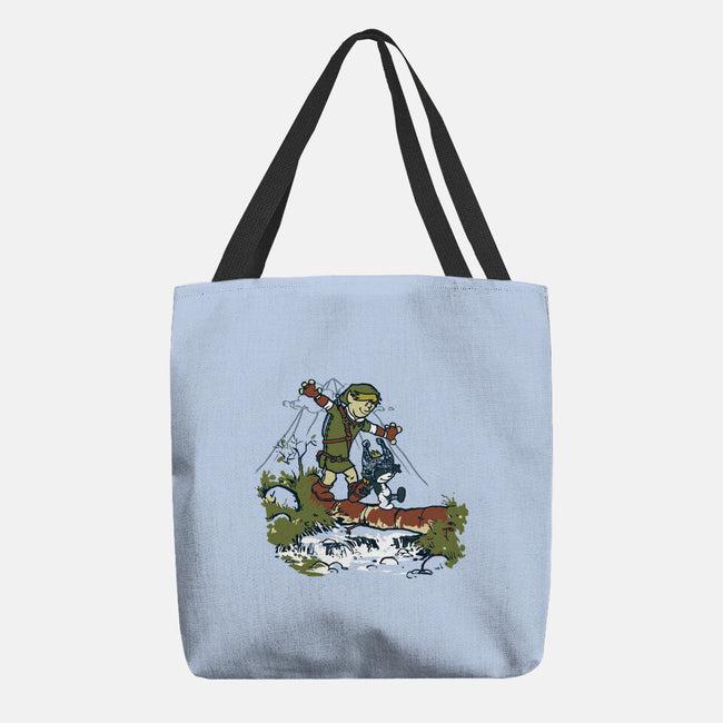 Link And Midna-None-Basic Tote-Bag-Arinesart