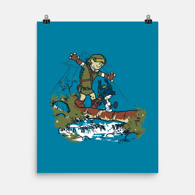 Link And Midna-None-Matte-Poster-Arinesart