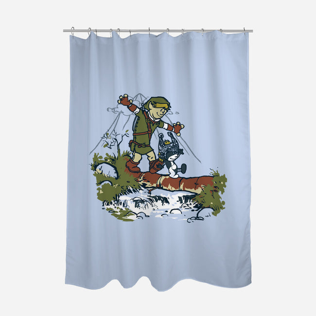 Link And Midna-None-Polyester-Shower Curtain-Arinesart