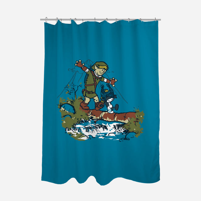 Link And Midna-None-Polyester-Shower Curtain-Arinesart