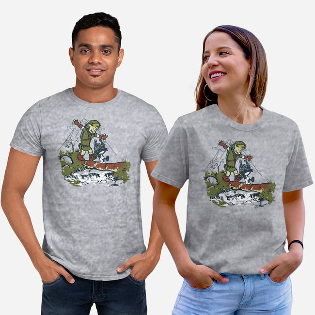 Link And Midna-Unisex-Basic-Tee-Arinesart